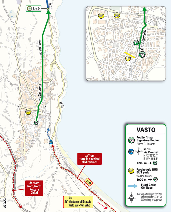 Partenza/Start Tappa 1 Il Giro d'Abruzzo 2024
