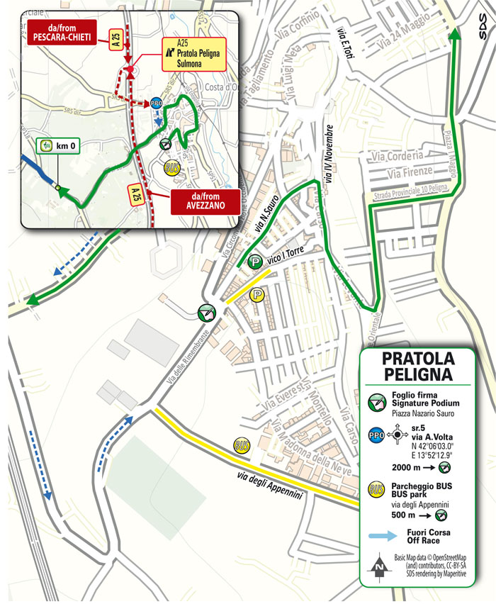 Partenza/Start Tappa 3 Il Giro d'Abruzzo 2024