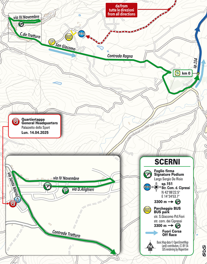 Partenza/ Start Tappa 1 Il Giro d'Abruzzo 2025